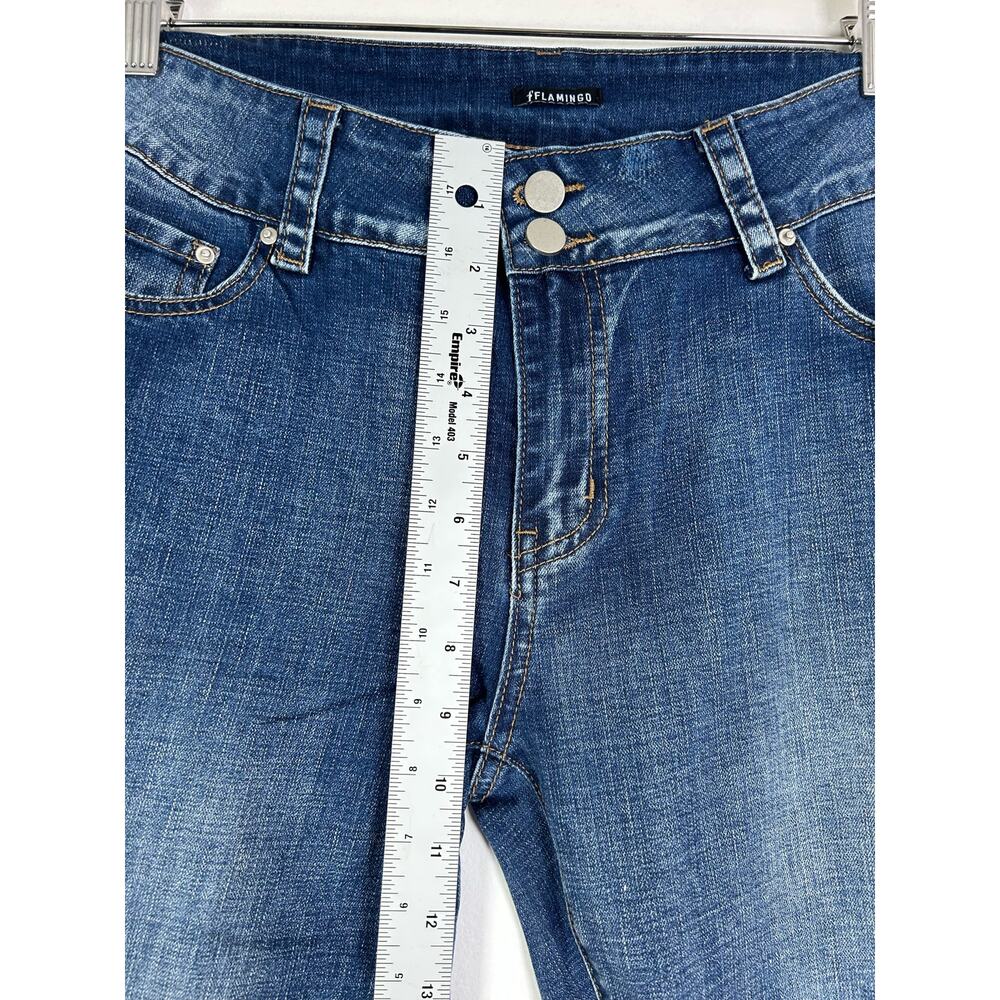 Flamingo Dark Wash Bootcut Denim Jeans 33 - Picture 3 of 9